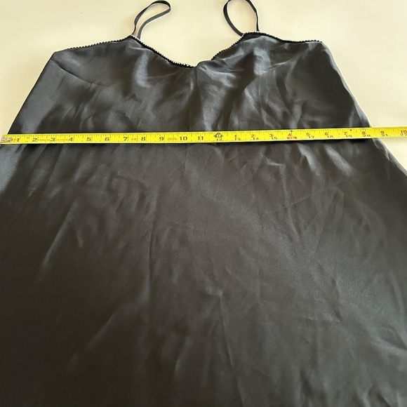 Solange Satin Sz 14 16 BeJeweled Neckline Party Slip Dress Fit & Flare Nightgown - Picture 5 of 8